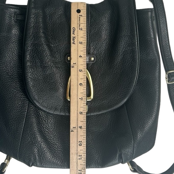 G.I.L.I. GOT IT LOVE IT BlK Leather Convertible Backpack Crossbody Shoulder BAG - Picture 9 of 9